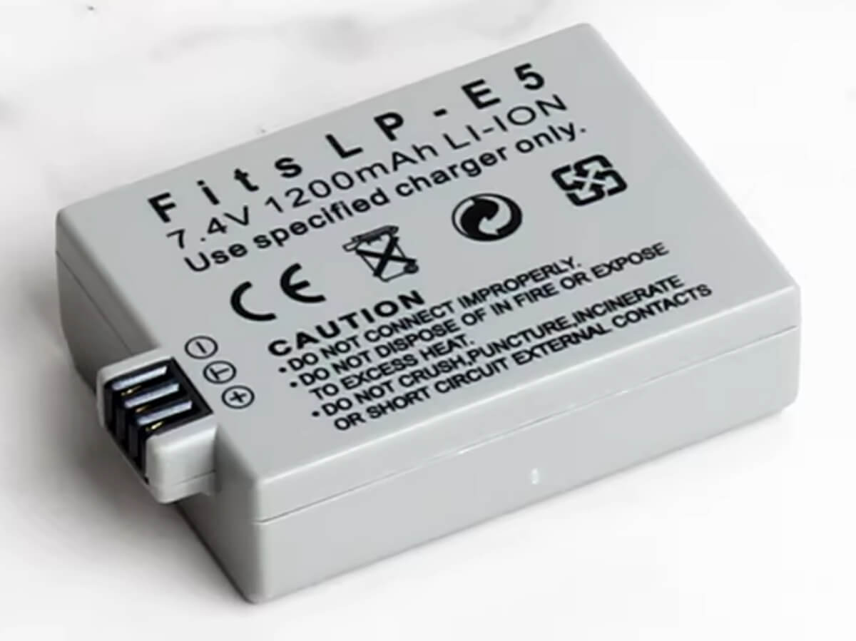 (Bild für) 7.4V 1200mAh Digitalkamera Akku für CANON EOS 1000D
