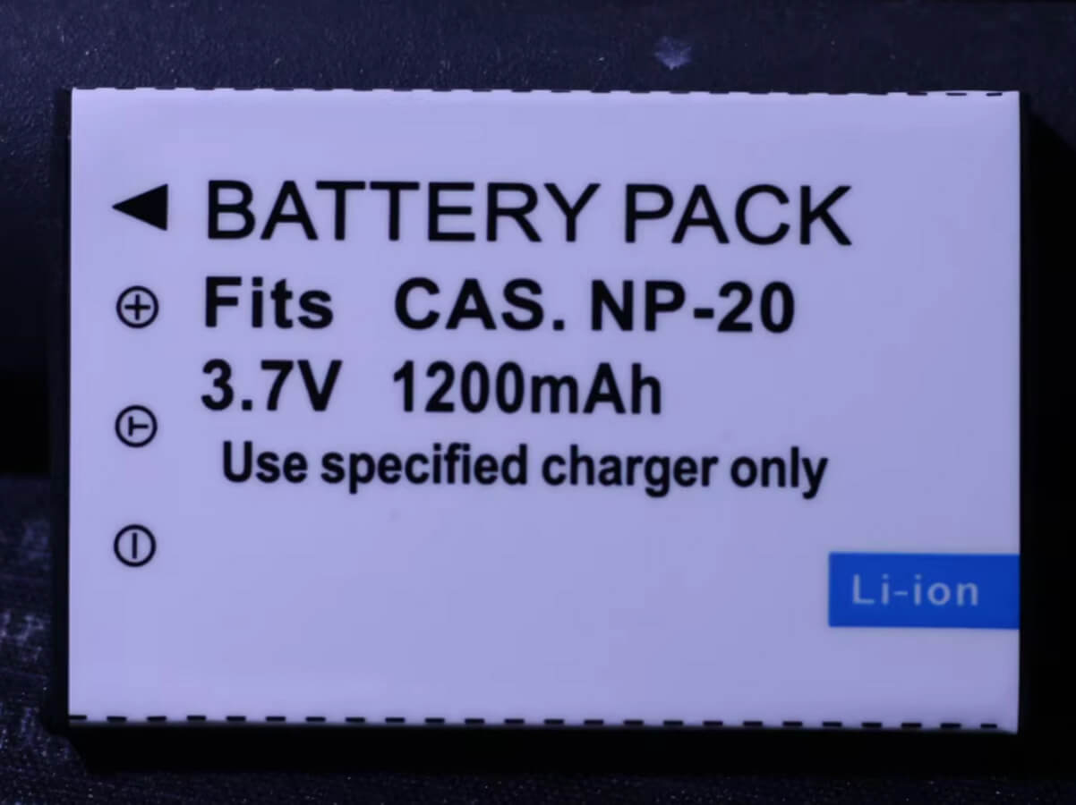 (Bild für) 3.7V 1200mAh Digitalkamera Akku für CASIO Exilim Card EX-S880RD