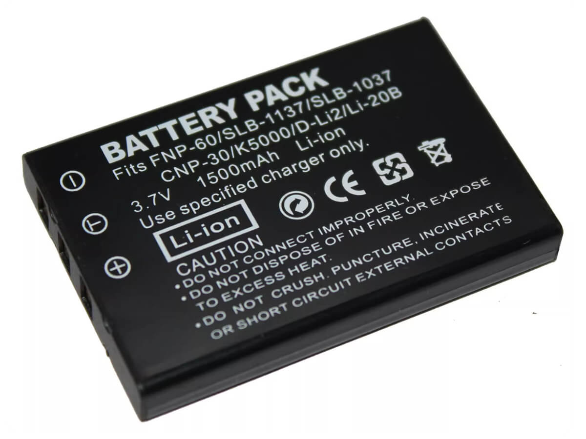 3.7V 4.5Wh Digitalkamera Akku für PENTAX D-LI2