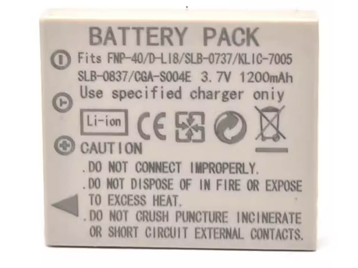 3.7V 1200mAh Digitalkamera Akku für PENTAX D-LI8