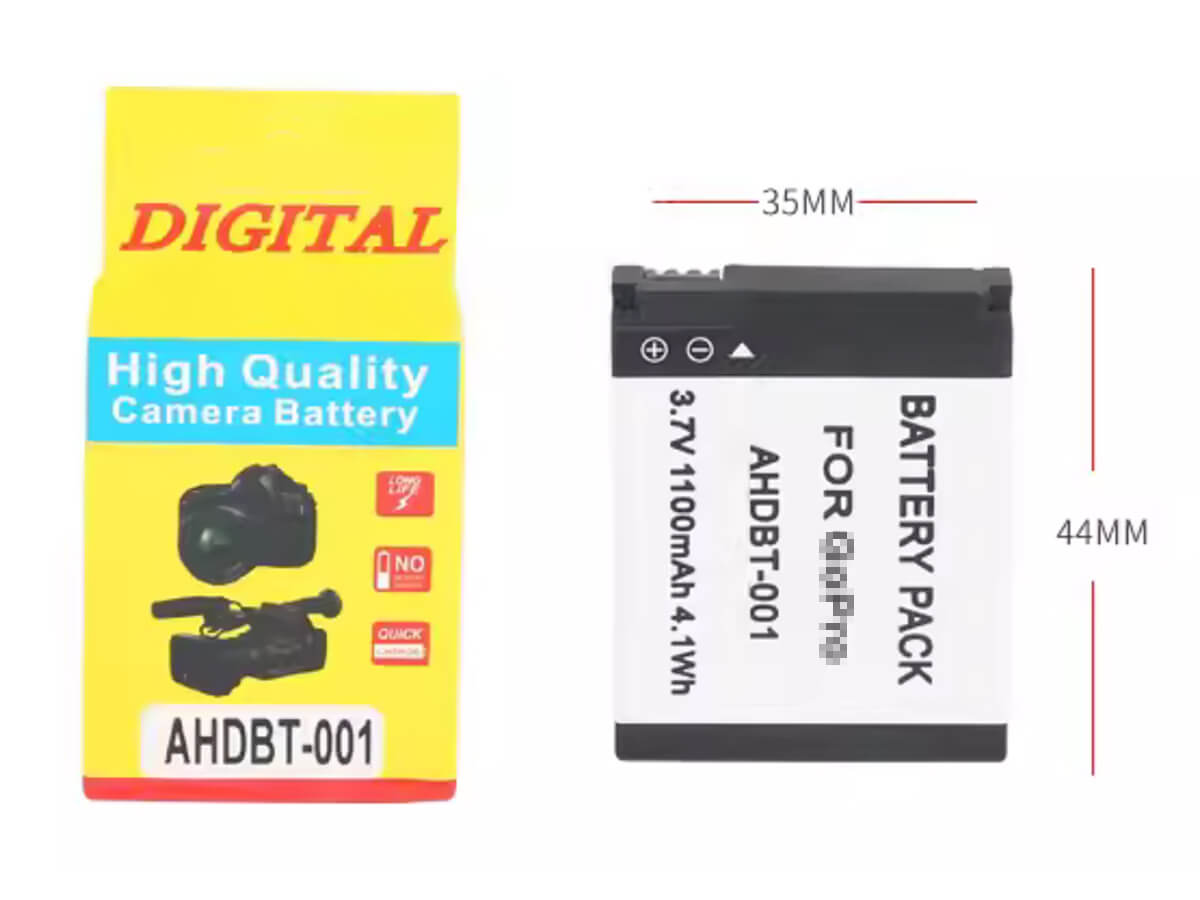 (Bild für) 3.7V 1100mAh Digitalkamera Akku für GoPro HD Hero 2