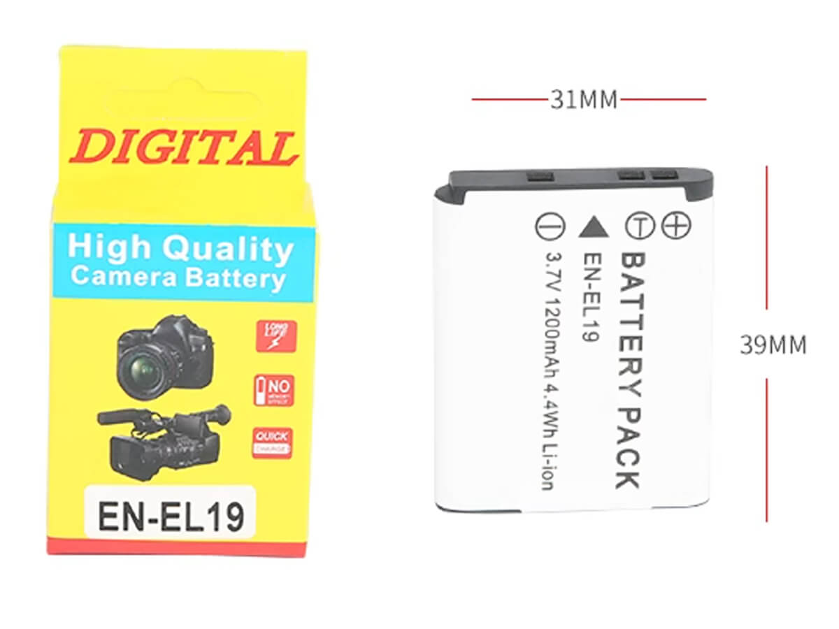 (Bild für) 3.7V 1200mAh Digitalkamera Akku für NIKON Coolpix S3300