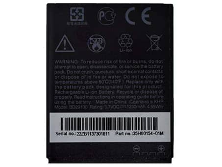 3.7V 4.55Wh Handy Akku für HTC BA S540