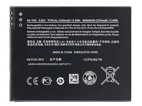 3.85V 12.9Wh Handy Akku für NOKIA BV-T4D