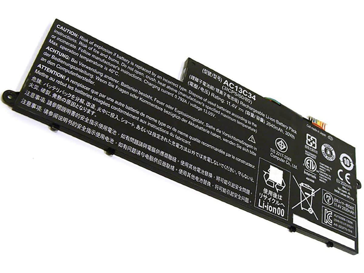 (Bild für) 11.55V 30Wh Laptop Akku für ACER AC13C34(3ICP5/60/80)