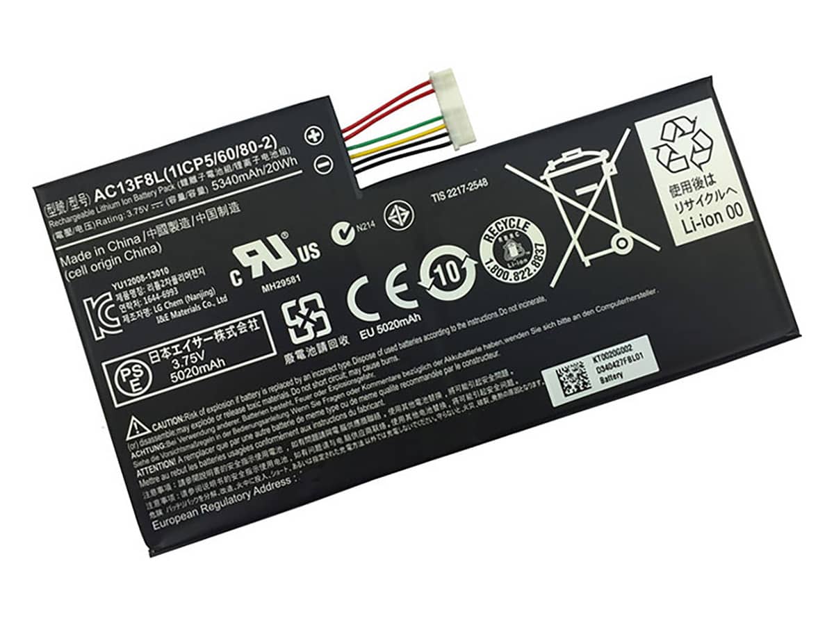 3.75V 20Wh Laptop Akku für ACER AC13F3L