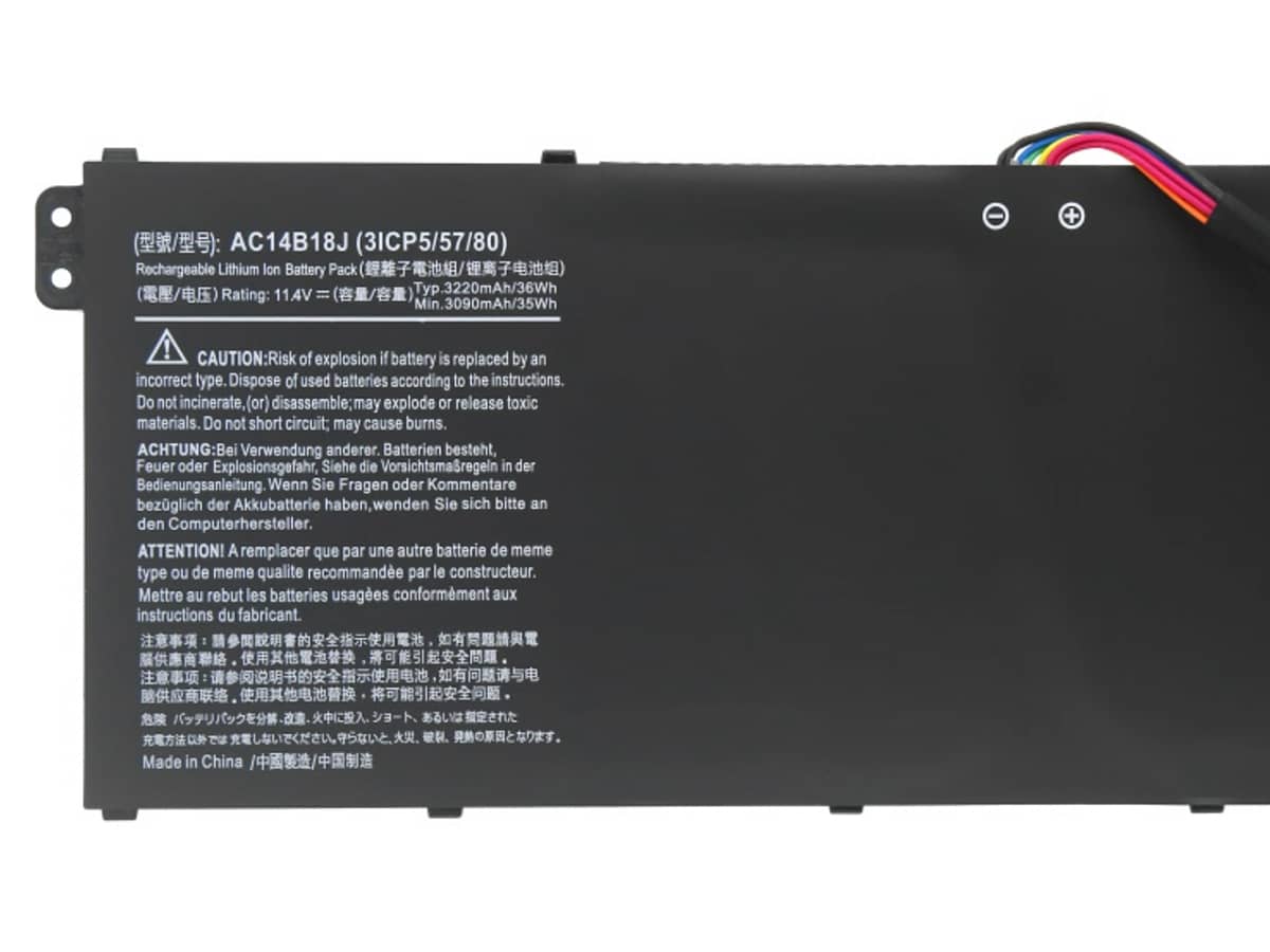 (Bild für) 11.4V 41Wh Laptop Akku für ACER AC14B13J