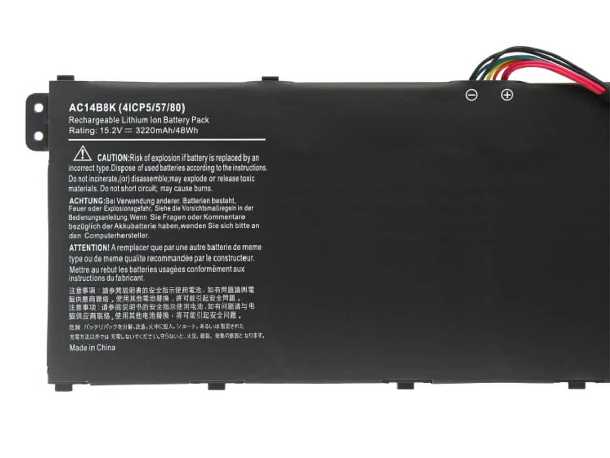 (Bild für) 15.2V 48Wh Laptop Akku für ACER AC14B7K(4ICP5/57/80)