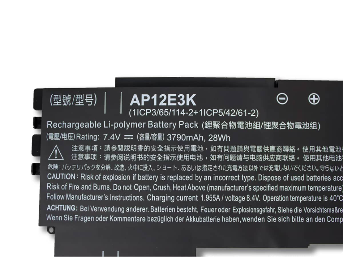 (Bild für) 7.4V 28Wh Laptop Akku für ACER 1ICP3/65/114