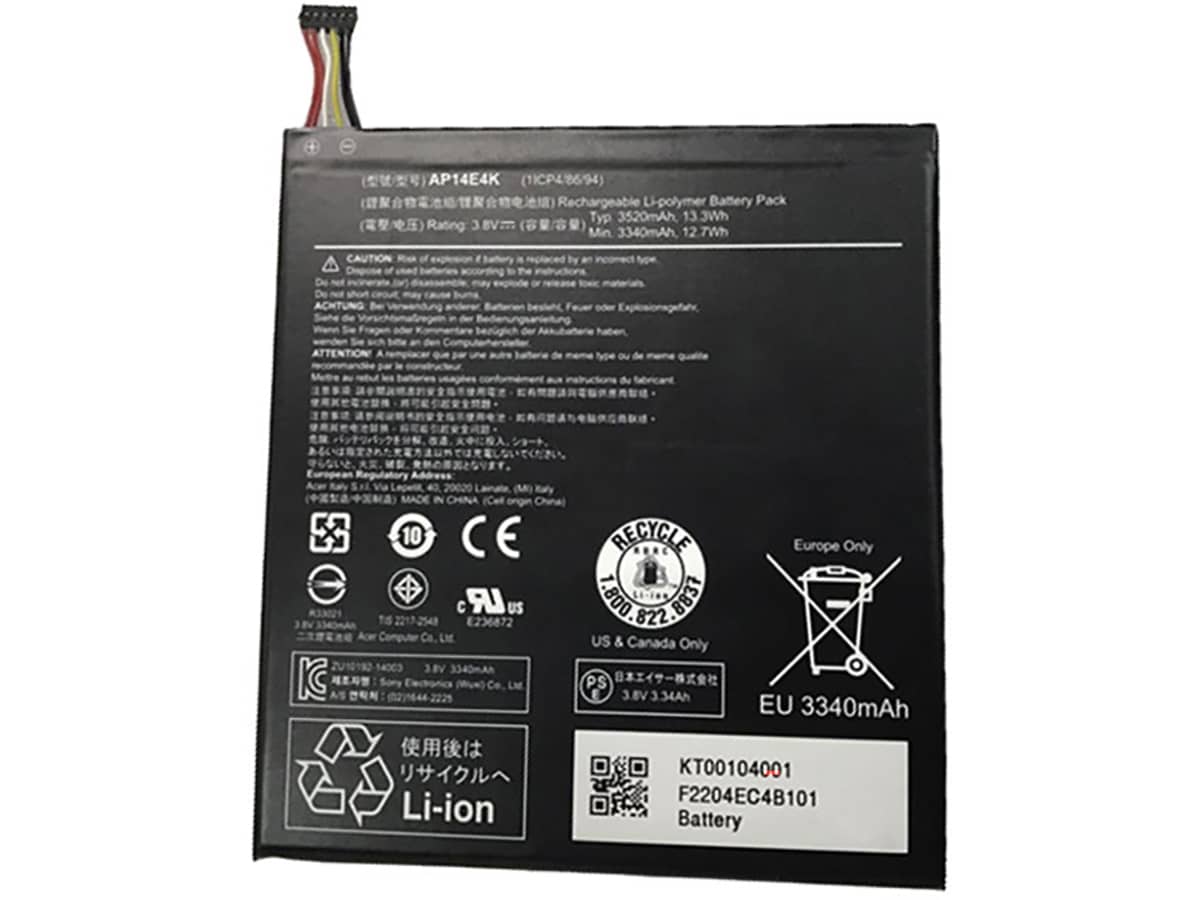 3.8V 13.3Wh Laptop Akku für ACER AP14E4K