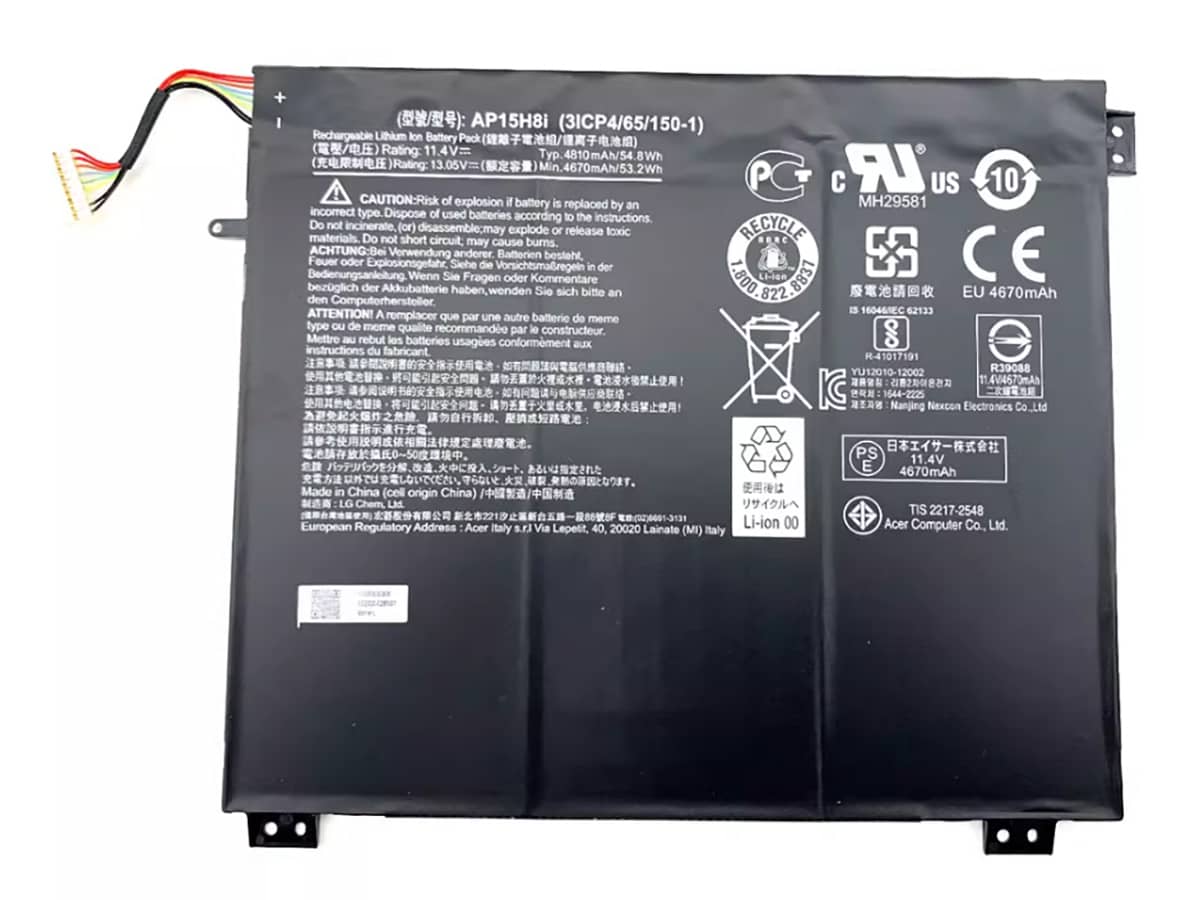 11.4V 54.8Wh Laptop Akku für ACER AP15H8I