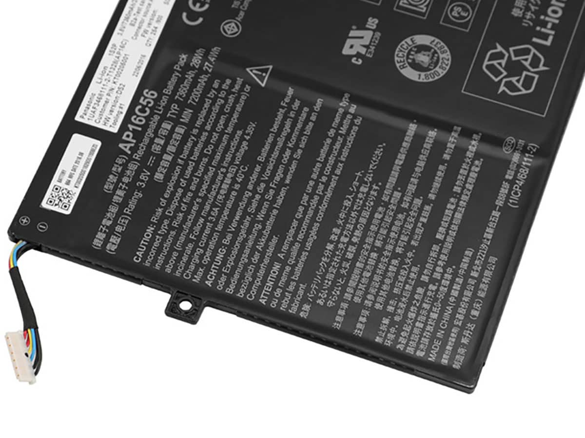 (Bild für) 3.8V 27.4Wh Laptop Akku für ACER AP16C56(1ICP4/68/111-2)