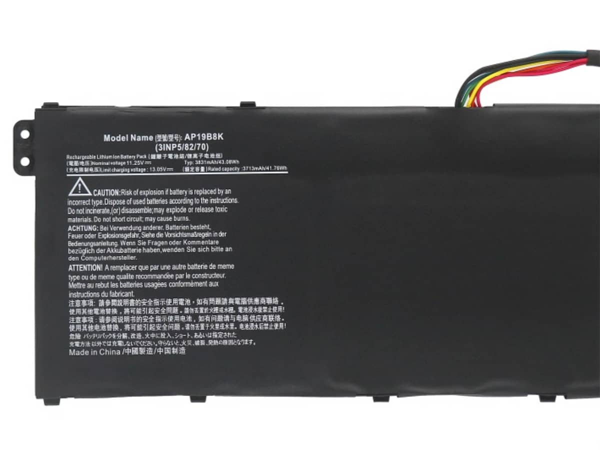 (Bild für) 11.25V 43.08Wh Laptop Akku für ACER AP19B8K(3INP5/82/70)
