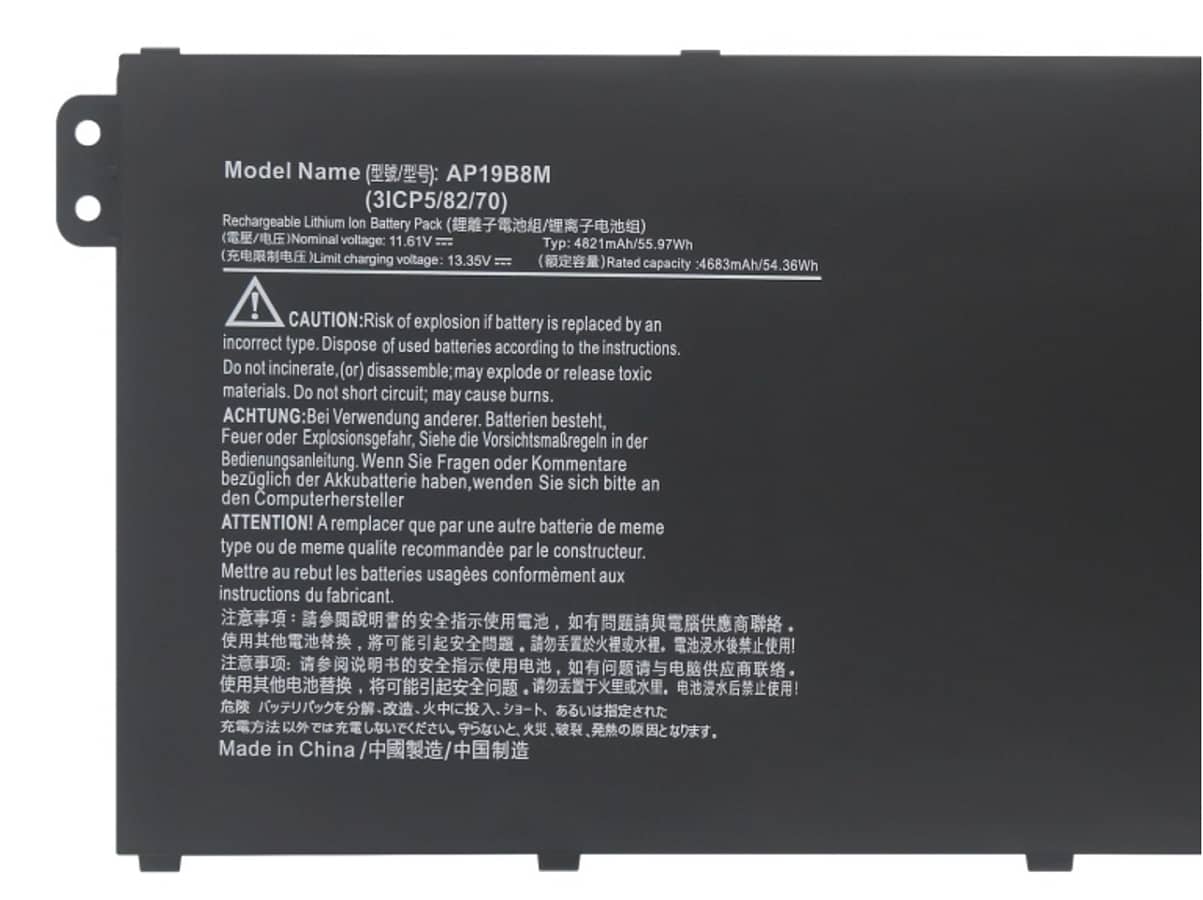 (Bild für) 11.6V 55.97Wh Laptop Akku für ACER AP19B8M(3ICP5/82/70)