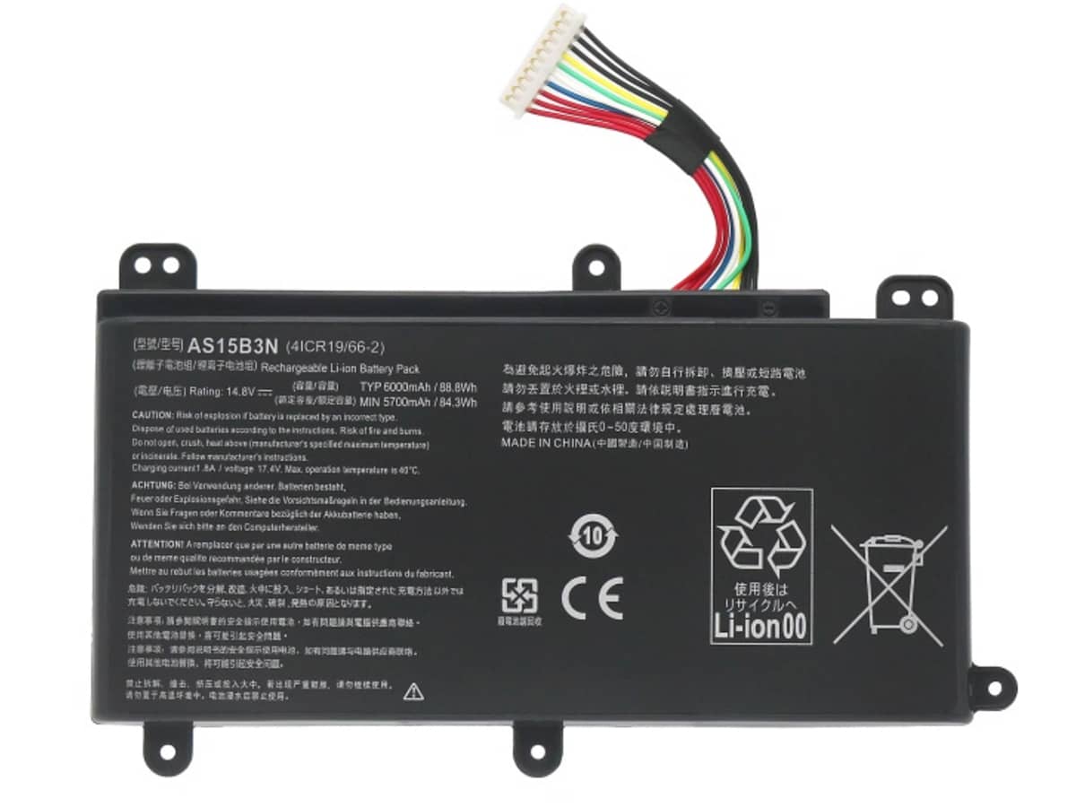 14.8V 77Wh Laptop Akku für ACER AS15B3N