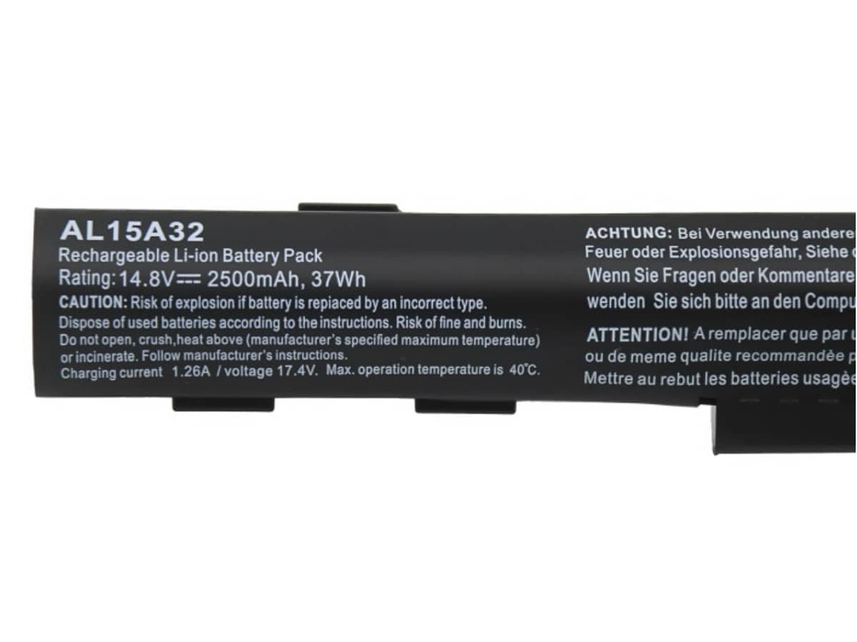 (Bild für) 14.8V 37Wh Laptop Akku für ACER AL15A32(4ICR17/65)