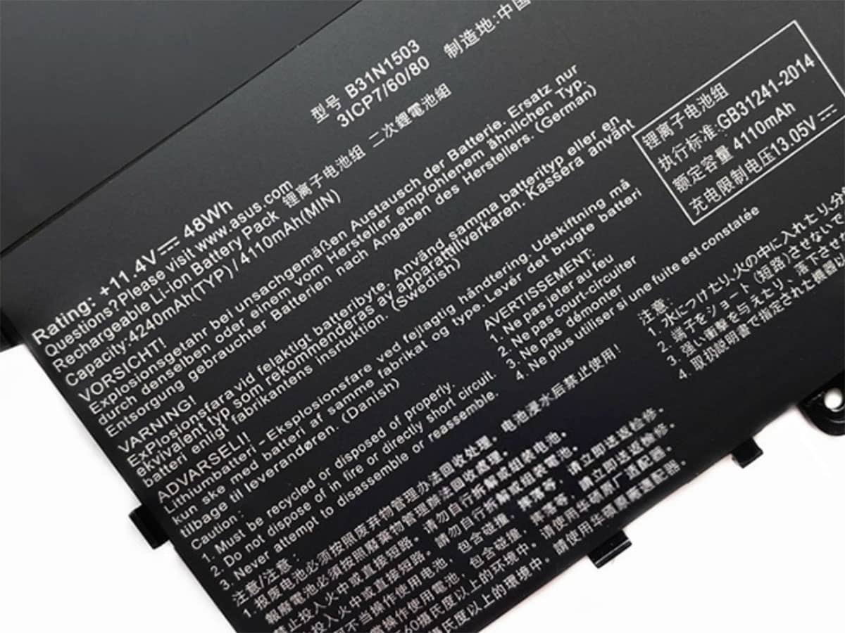 (Bild für) 11.4V 48Wh Laptop Akku für ASUS 0B200-01690100