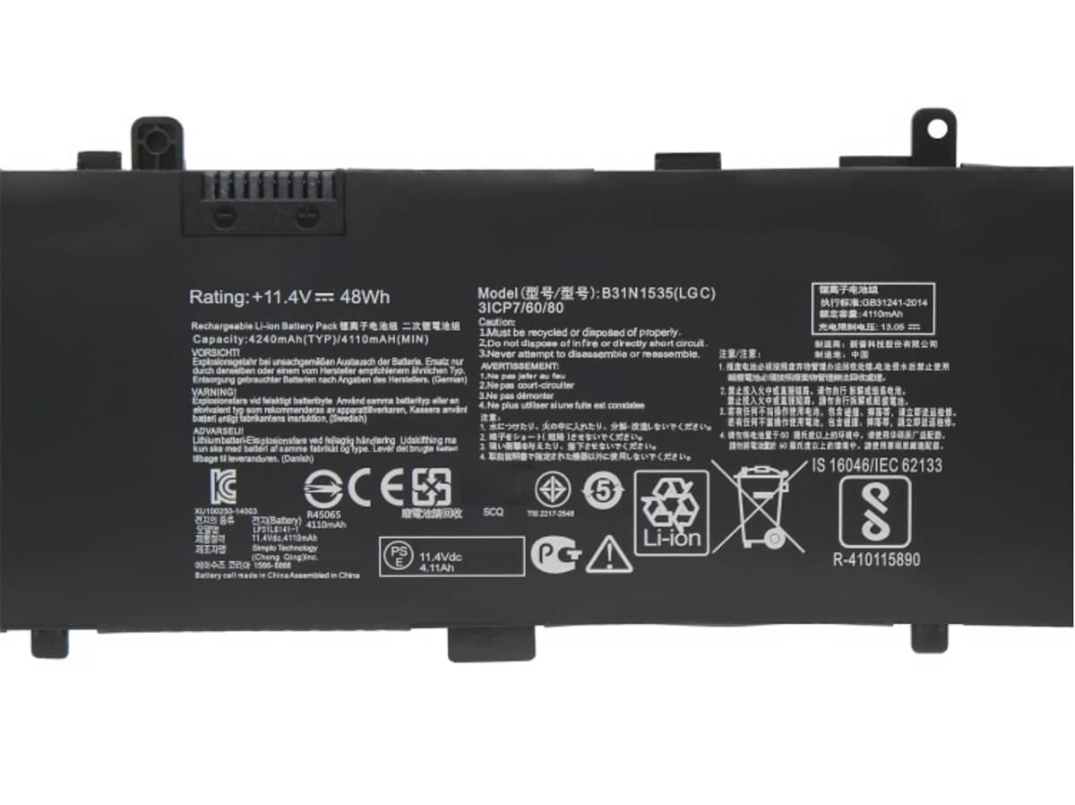 (Bild für) 11.4V 48Wh Laptop Akku für ASUS 0B200-02020100