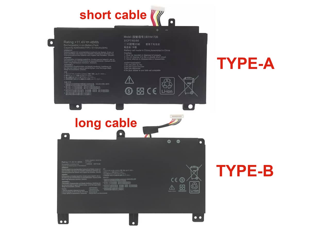 11.4V 48Wh Laptop Akku für ASUS 0B200-02910000