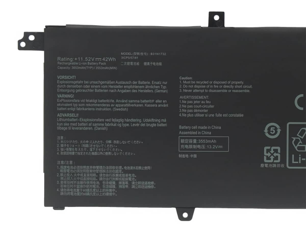 (Bild für) 11.52V 42Wh Laptop Akku für ASUS 0B200-02960000