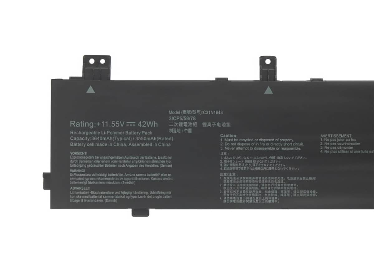 (Bild für) 11.55V 42Wh Laptop Akku für ASUS 0B200-03430000M