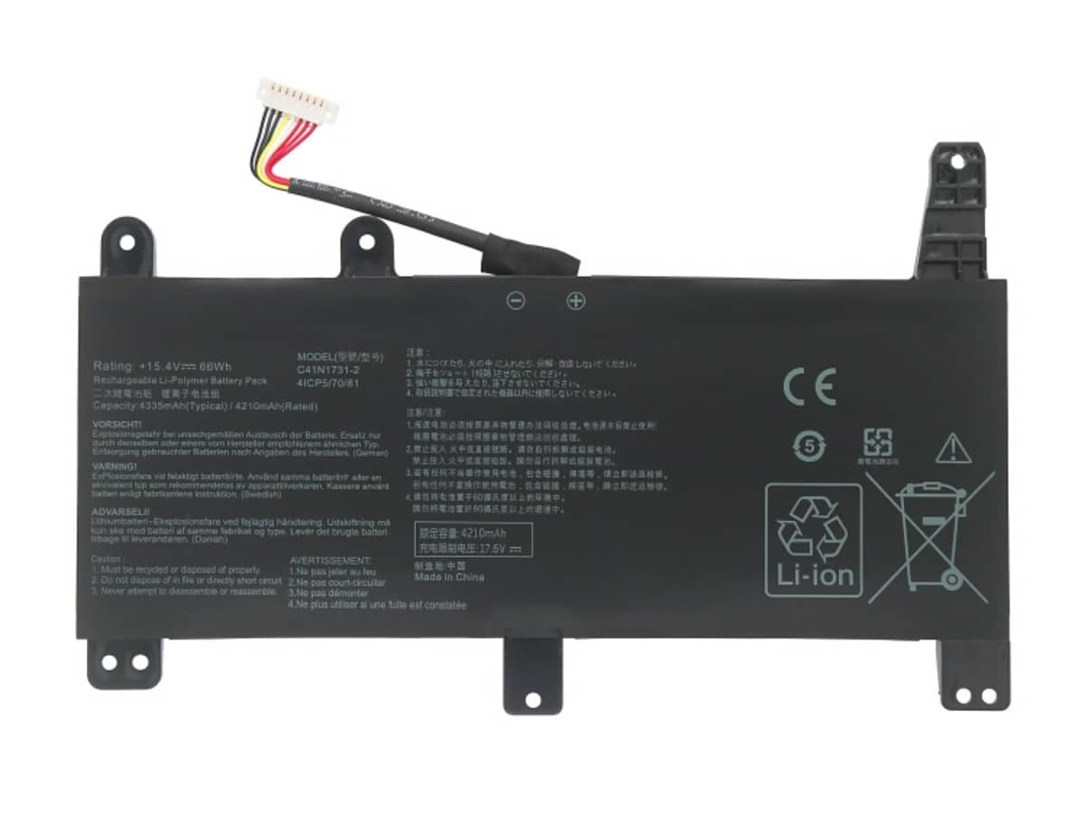 15.4V 66Wh Laptop Akku für ASUS G712LV-EV049T