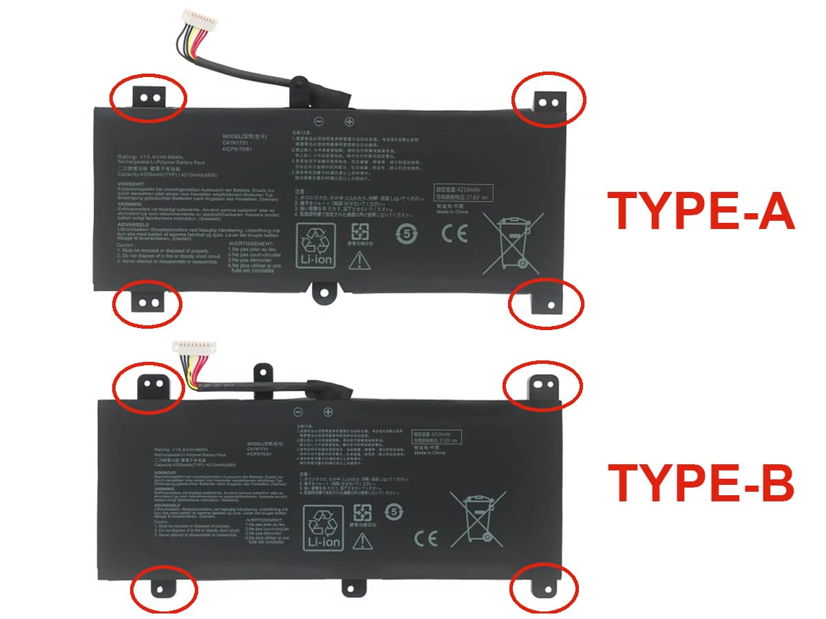 15.4V 66Wh Laptop Akku für ASUS 0B200-02940000