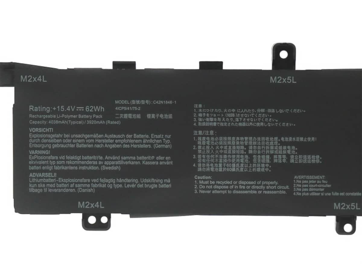 (Bild für) 15.4V 62Wh Laptop Akku für ASUS 0B200-03490000