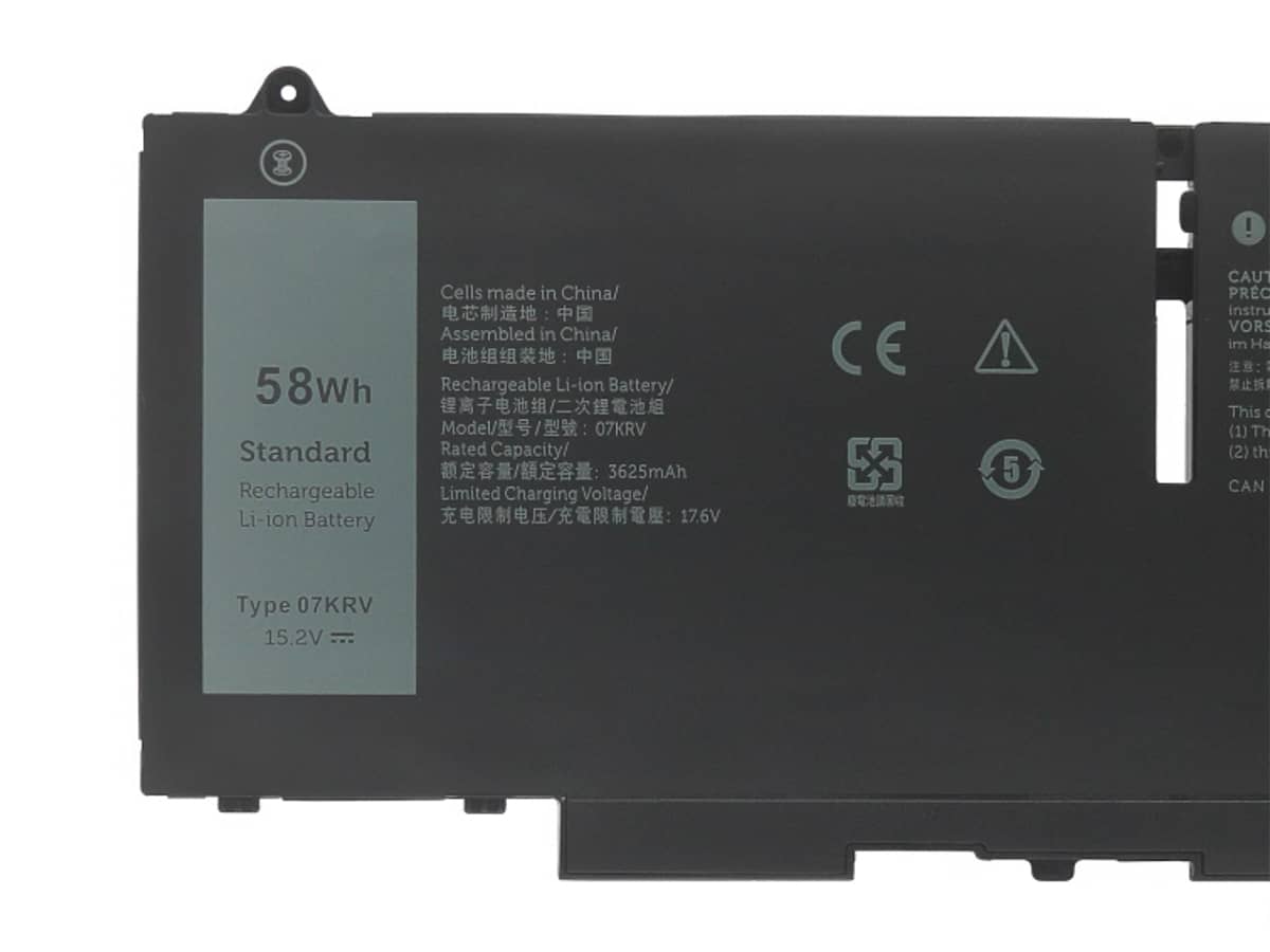 (Bild für) 15.2V 58Wh Laptop Akku für Dell 007KRV