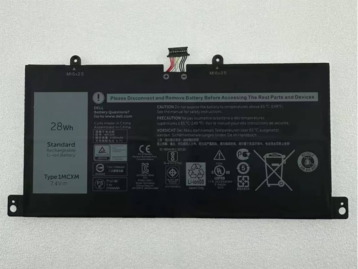 (Bild für) 7.4V 28Wh Laptop Akku für Dell 1MCXM