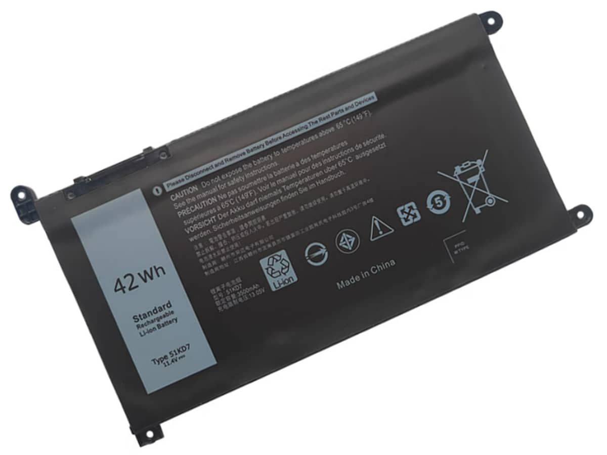 11.4V 42Wh Laptop Akku für Dell 051KD7