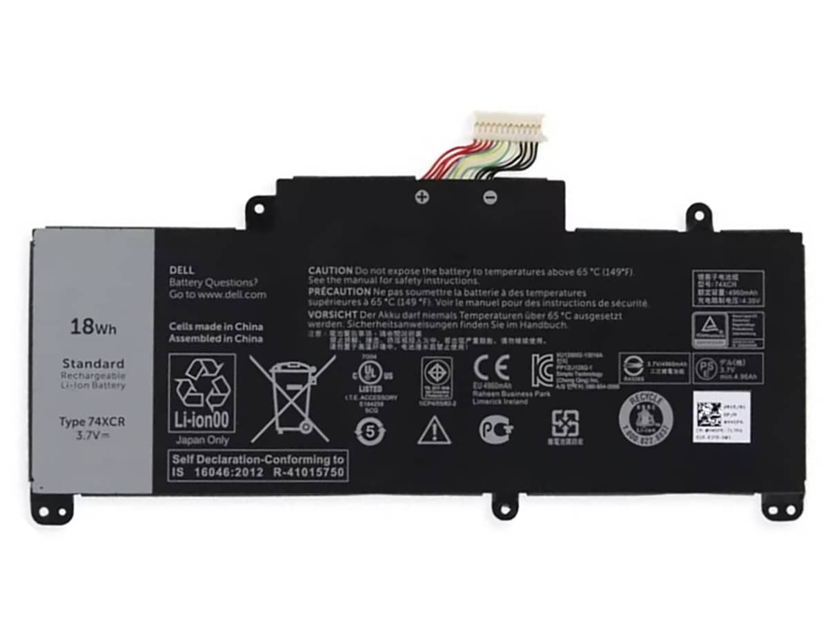 3.7V 18Wh Laptop Akku für Dell 074XCR