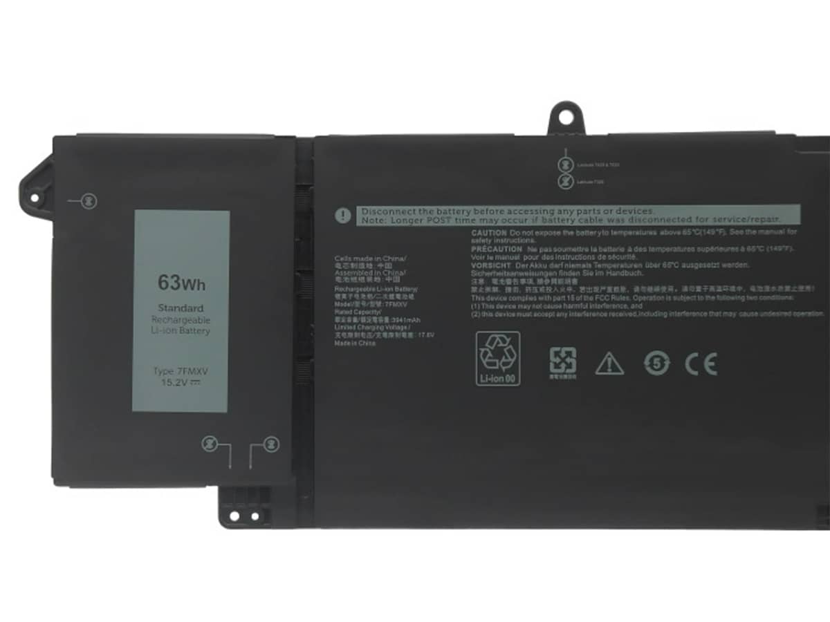 (Bild für) 15.2V 63Wh Laptop Akku für Dell 7FMXV
