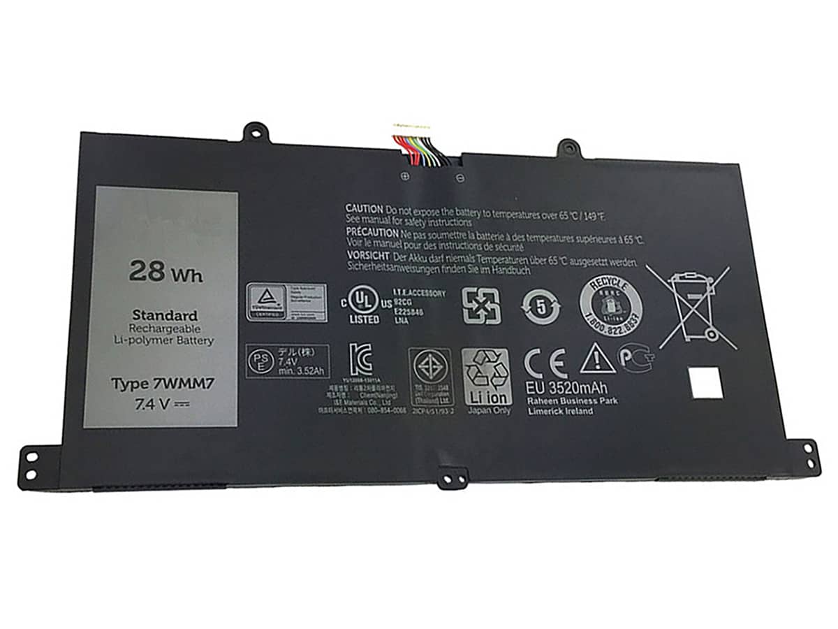 7.4V 28Wh Laptop Akku für Dell 0RTY89