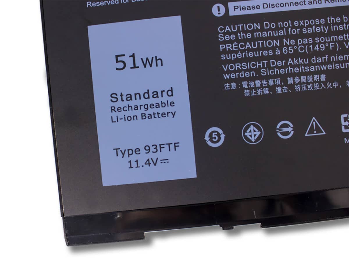 (Bild für) 11.4V 51Wh Laptop Akku für Dell 04YFVG