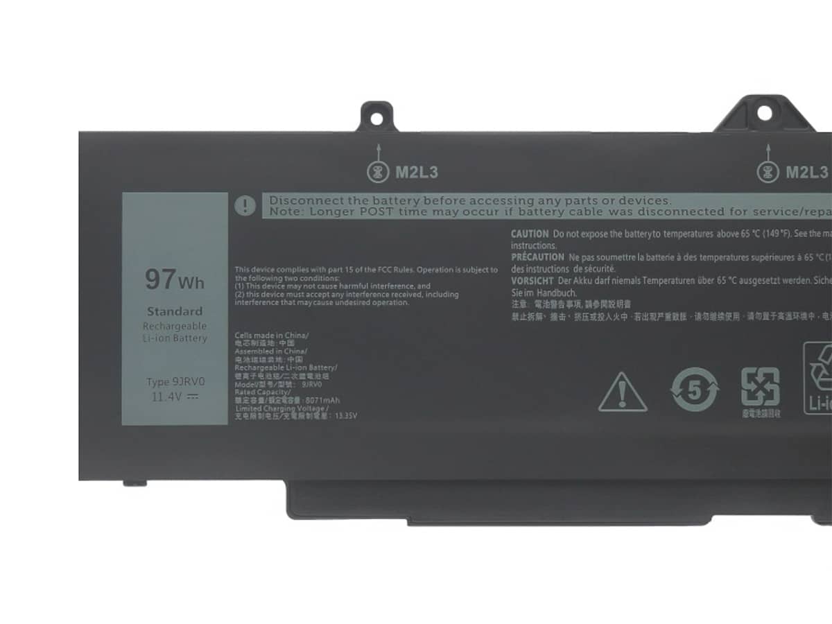 (Bild für) 11.4V 97Wh Laptop Akku für Dell 9JRV0