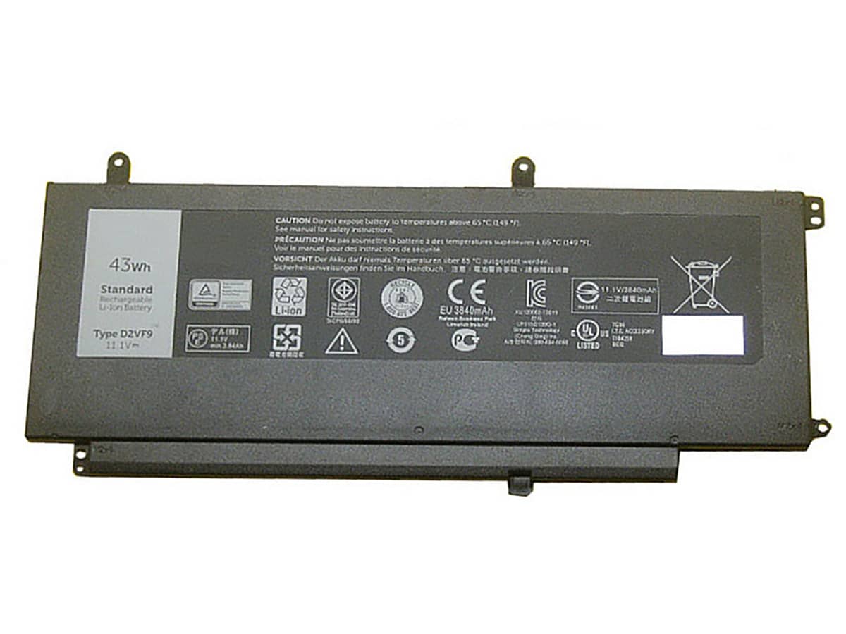 11.1V 43Wh Laptop Akku für Dell 0D2VF9