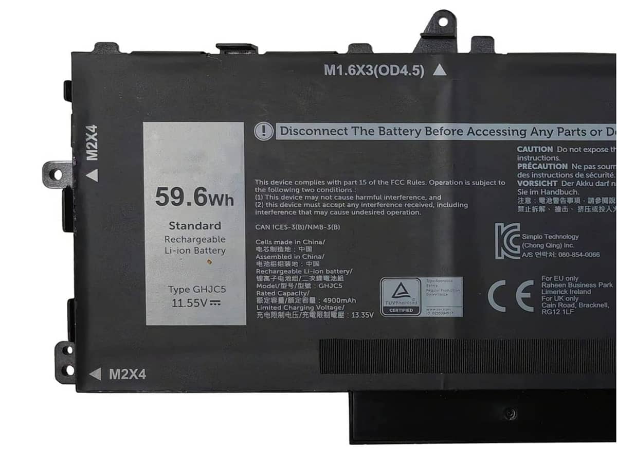 (Bild für) 11.55V 59.6Wh Laptop Akku für Dell 0JJ4XT