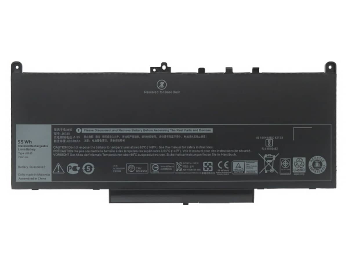 7.6V 55Wh Laptop Akku für Dell 0J60J5