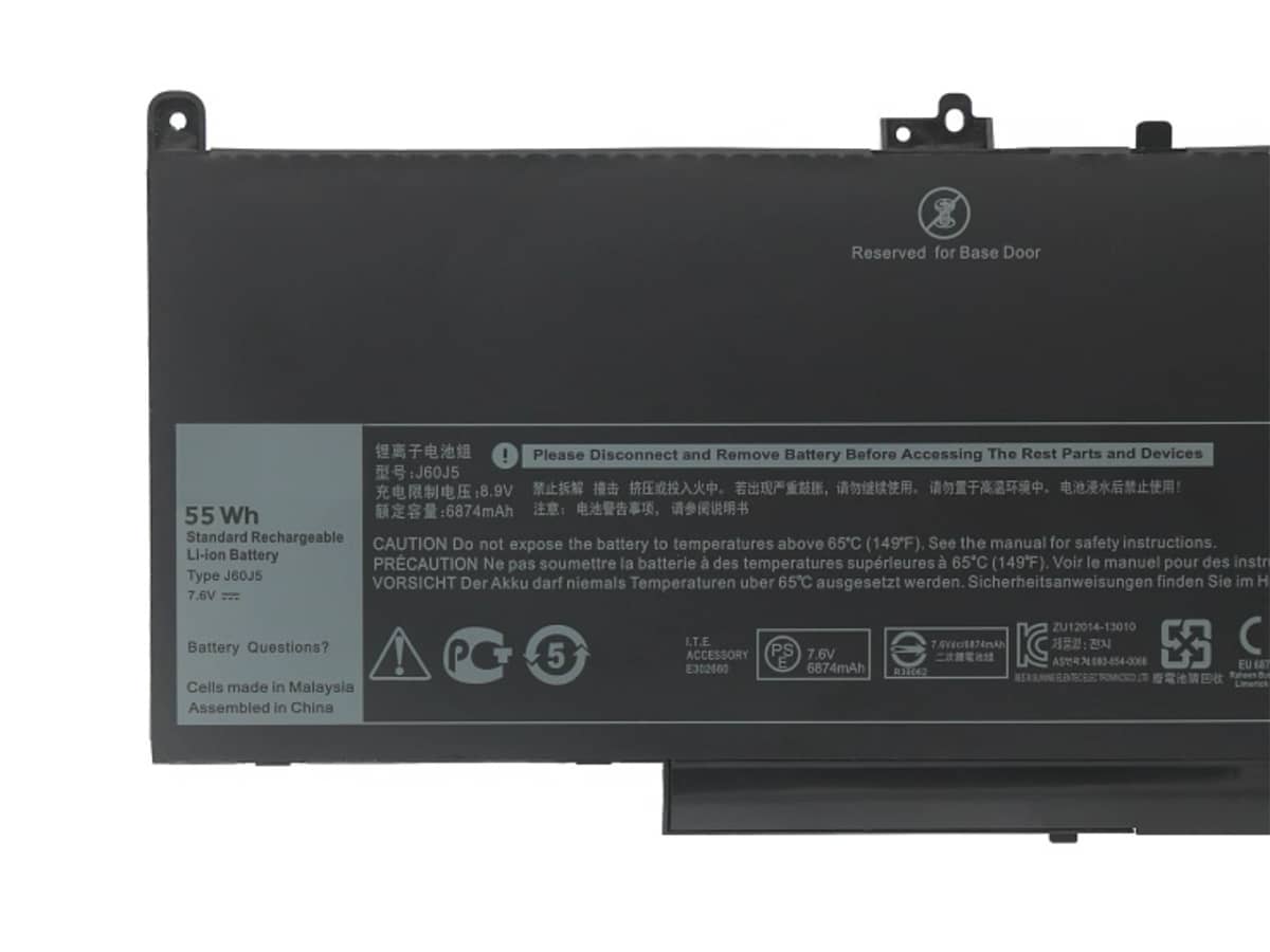 (Bild für) 7.6V 55Wh Laptop Akku für Dell 0J60J5