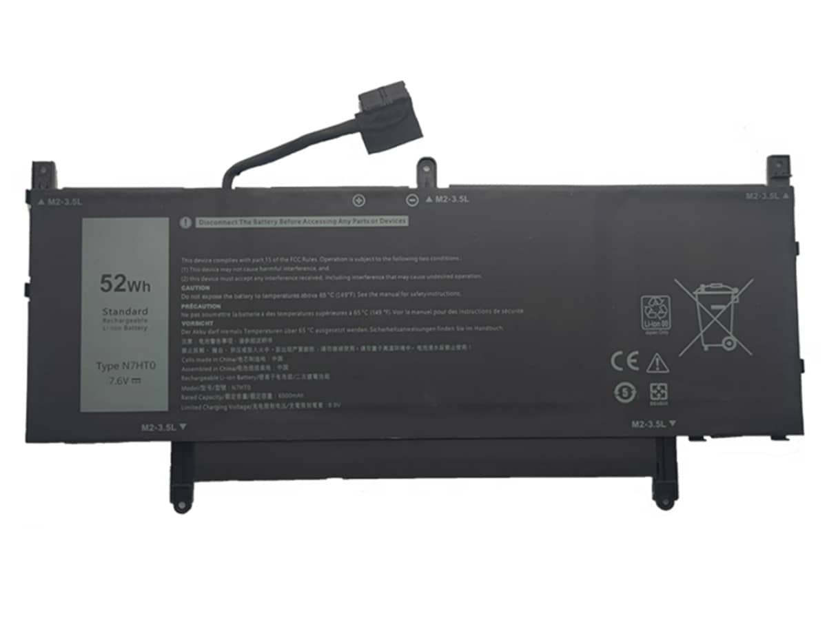 7.6V 52Wh Laptop Akku für Dell 8NFC7