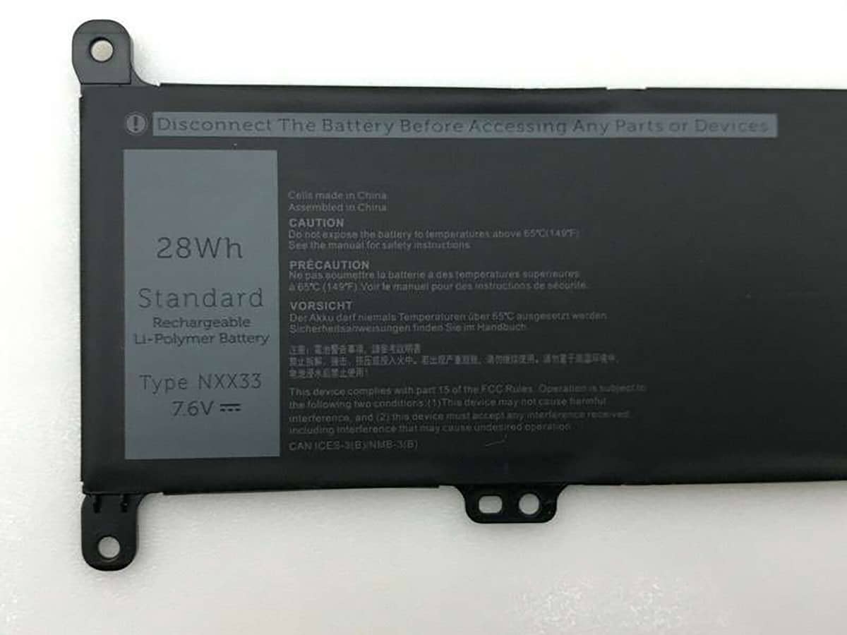 (Bild für) 7.6V 28Wh Laptop Akku für Dell 0MJMVV