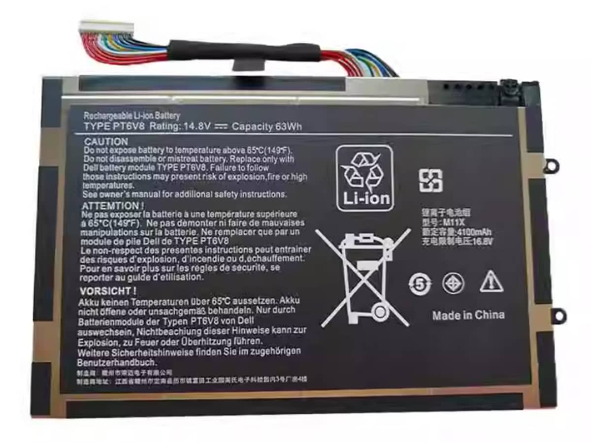 14.8V 63Wh Laptop Akku für Dell 08P6X6