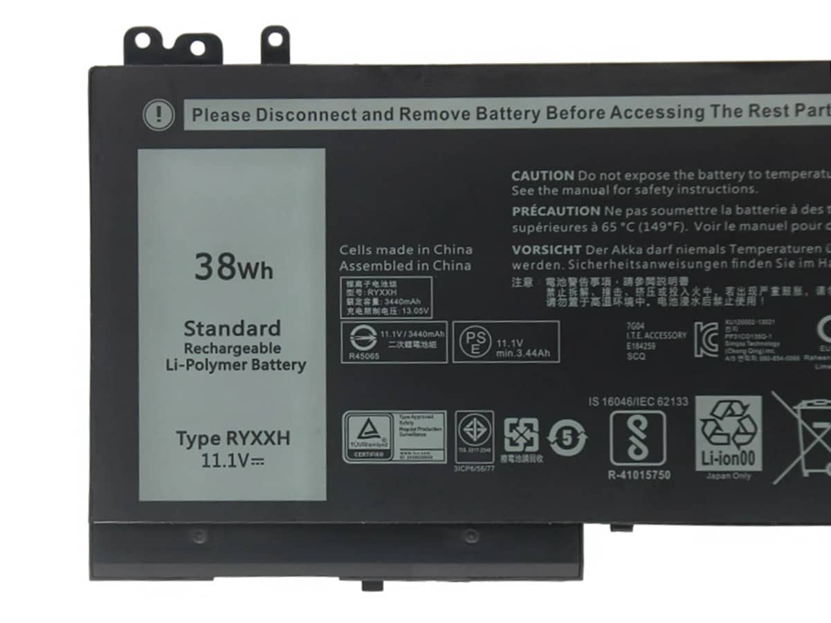(Bild für) 11.1V 38Wh Laptop Akku für Dell 05TFCY