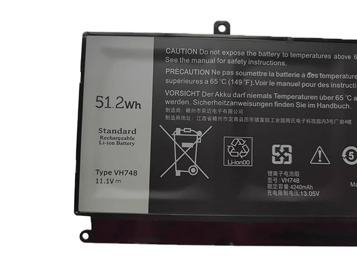 (Bild für) 11.1V 51.2Wh Laptop Akku für Dell 0VH748