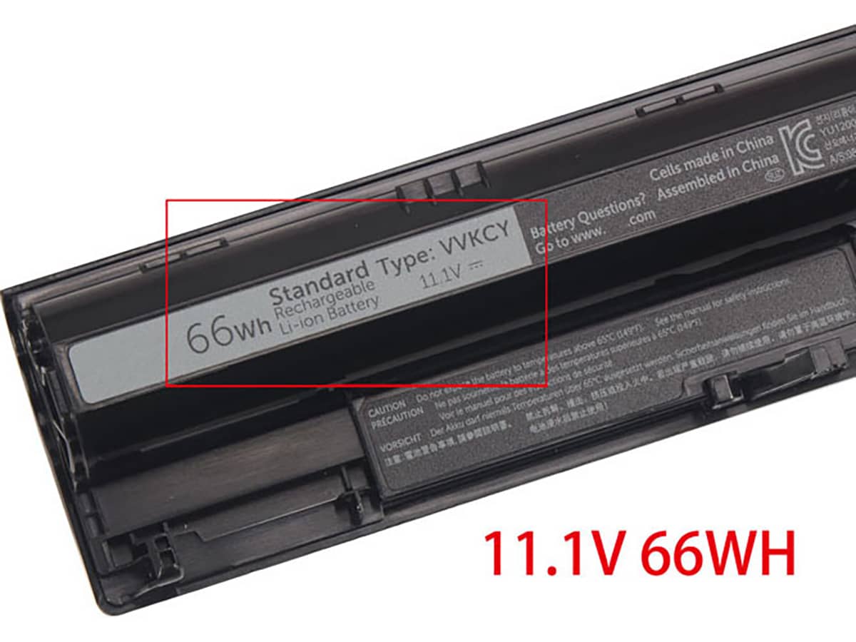 (Bild für) 11.1V 66Wh Laptop Akku für Dell 02XNYN