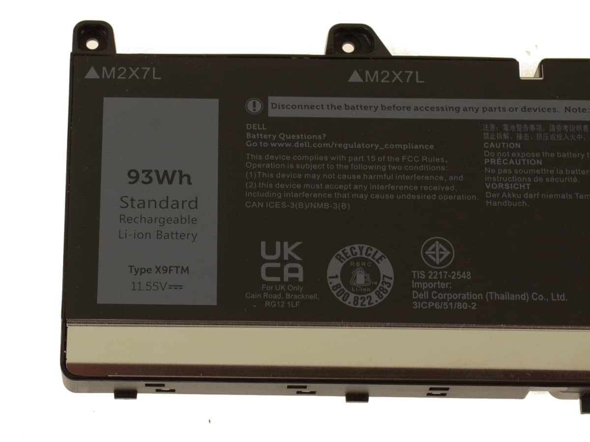 (Bild für) 11.55V 93Wh Laptop Akku für Dell 05JMD8