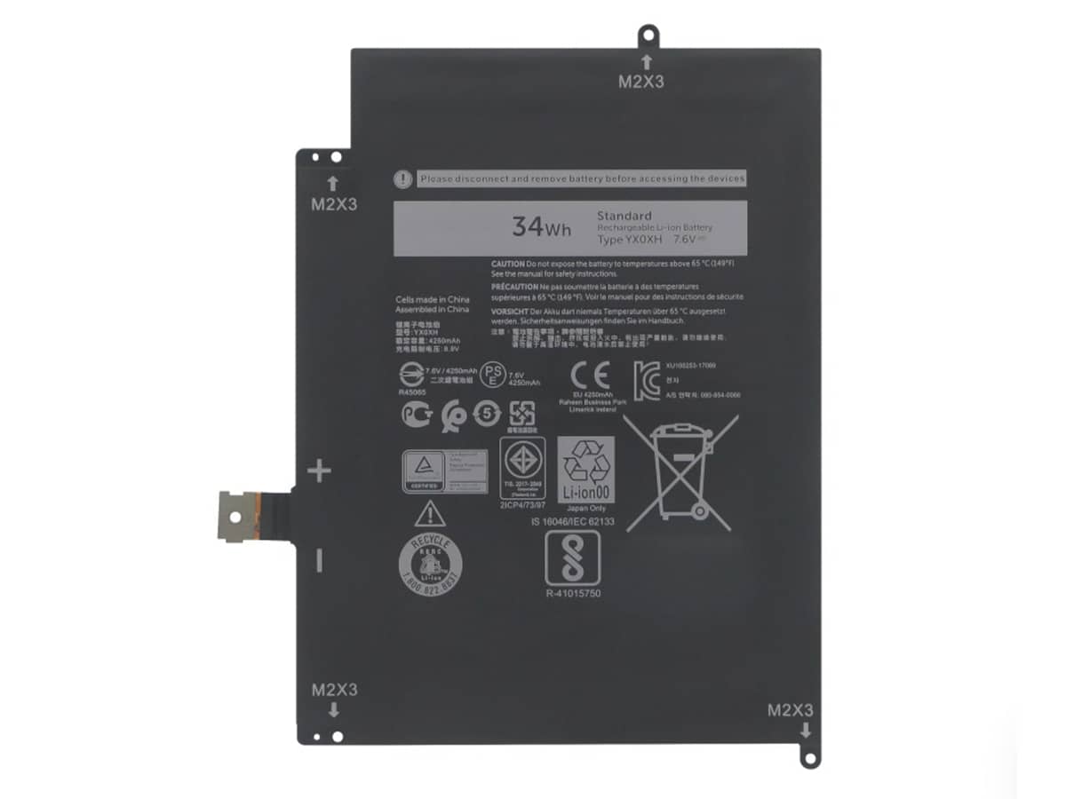 7.6V 34Wh Laptop Akku für Dell 0C668F