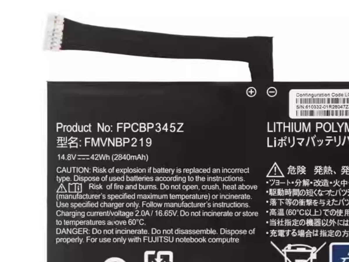 (Bild für) 14.8V 42Wh Laptop Akku für FUJITSU FPB0280