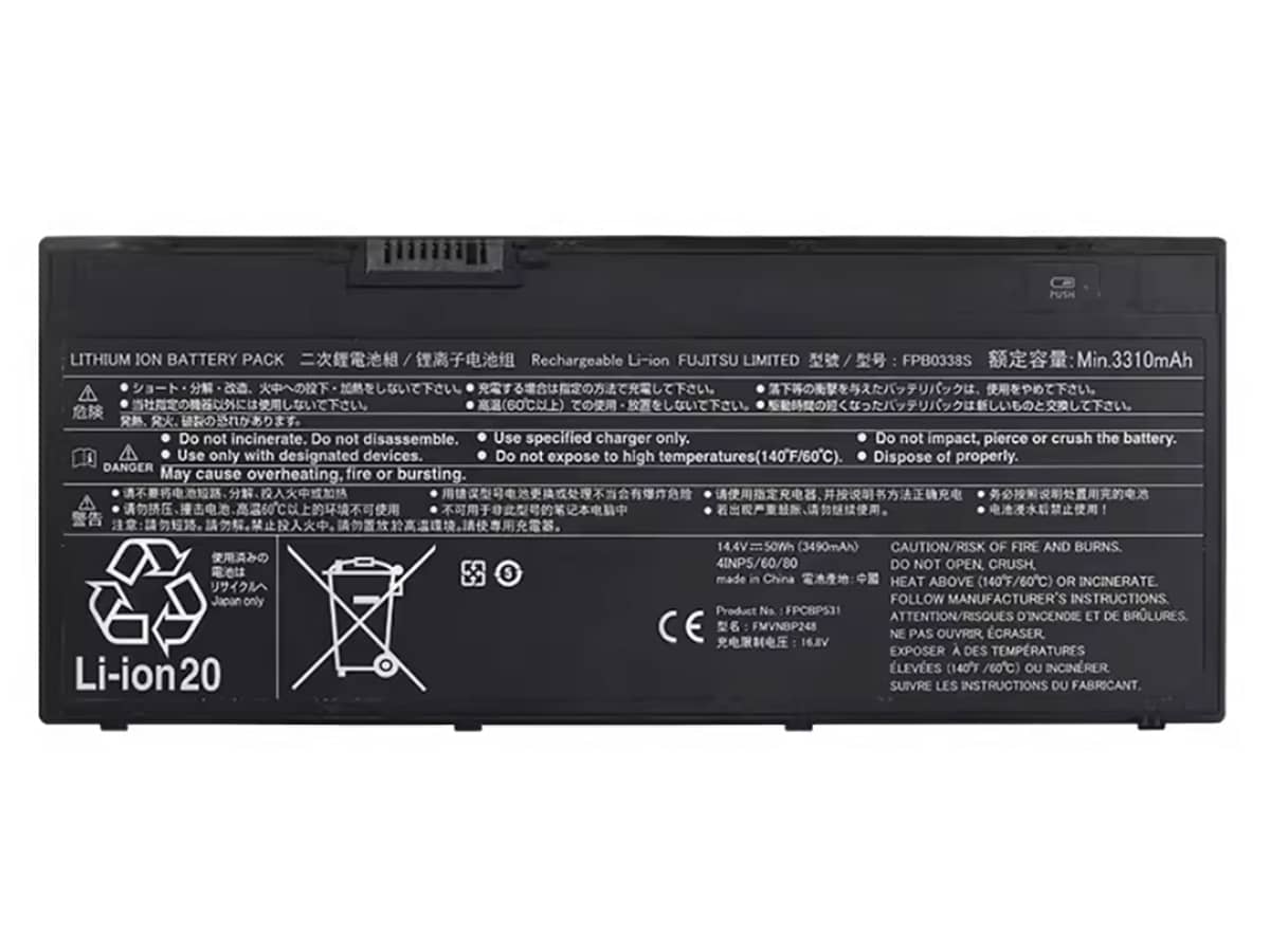 14.4V 50Wh Laptop Akku für FUJITSU FPB0338S